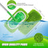 Set of 4 Reusable Microfiber Mop Pads Compatible with Swiffer Sweeper, Dry Sweeping Cloths, Washable Wet Mopping Cloth Refills for Floor Cleaning ...