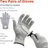 6.8’’ and 7.9’’ Stainless Steel Oyster Shucking Knives and 4Pieces of Level 5 Cut-Resistant Gloves (L), Oyster Knife Suitable For All Kinds of She...