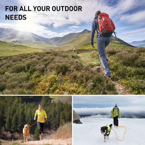 Long Dog Leash for Dog Training 65FT, Reflective Heavy Duty Dog Lead Rope with Soft Padded Handle, Suitable for Small to Large Dogs, Bright Orange...