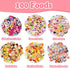 150Pcs Miniature Food Drinks Bottles Dollhouse Accessories 1:12 Mini Stuff Things Toy Set Dollhouse Pretend Kitchen Play Game Tiny Baking Hamburge...