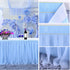 Baby Blue Table Skirt for Baby Shower Boy 6ft Light Blue Tulle Tutu Table Cloth for Elephant Birthday Party Ocean Baby Shark Gender Reveal Wedding...
