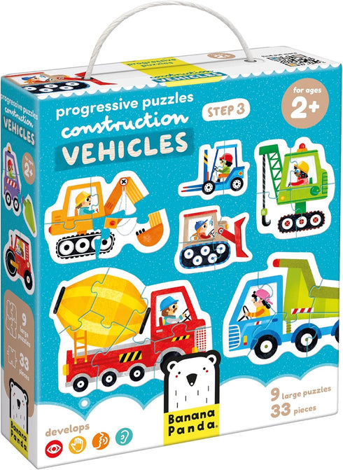 Progressive Puzzles Construction Vehicles 2+ Toddler Puzzle...