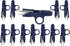 Golden Eagle Sharp Point Quick-Clip Lightweight Thread Snippers (12 Piece Pack)...