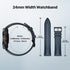 Ticwatch Pro 5 Smartwatch Band Replacement 24mm Width Leather Watch Strap Quick Release Genuine Watch Band Only for Pro 5 Watch, Smart Casual Blue...