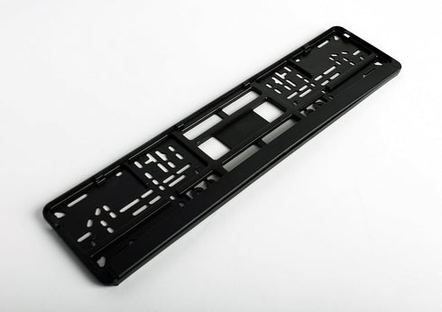 Standard Black Euro License Plate Holder - Universal Mounting Frame/Bracket...