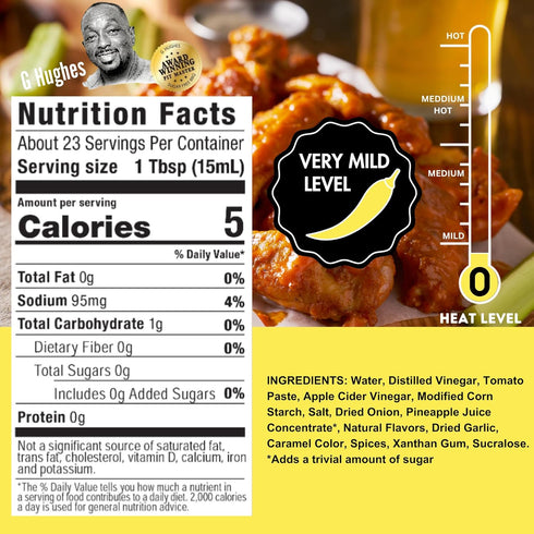 G Hughes Sugar Free, Sweet Honey Wing Sauce - Hot Honey BBQ Sauces, Honey Garlic Sauce, Sugar Free Barbecue Sauce, Gluten Free Barbecue Sauces, Ke...