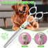 Dog Grooming Scissors 7.4" Thining Chunkers Shears Professional 440C Stainless Steel Pet Grooming Scissors with Offset Handle and Jewelled Screw, ...