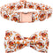 Dog Collar - Thanksgiving Turkey Dog Collar Gift Soft Bow Collar Adjustable Metal Buckle Dog Collar for Medium Dogs...