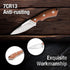 DURATECH Compact Fixed Blade Knife, 6-inch Neck Knife, 3-inch Blade, Full Tang, Wood Handle with Molded Sheath, Necklace and Paracord included, fo...