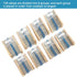 3120pcs 156 Values Metal Film Resistor Kit Minidodoca 1 Ohm-10M Ohm 1/4W 0.25 watt ±1% Tolerance Fixed Resistors Assortment Kit RoHS Compliant 100...