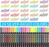 Double Line Outline Markers 24 Colors Super Squiggles Glitter Markers Self Outline Metallic Markers, Doodle Shimmer Markers Drawing Pens for Chris...