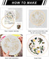 Lukinbox Embroidery Starter Kit for Beginners, 3 Sets Cross Stitch Kits for Adults, Include Embroidery Clothes with Cute Bees and Flowers Patterns...