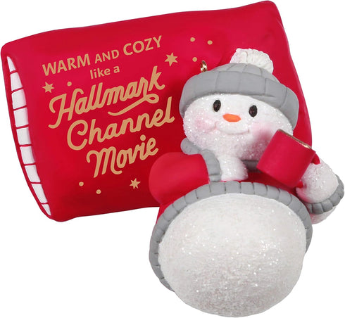 Hallmark Keepsake Ornament 2020, Hallmark Channel Warm & Cozy Christmas Snowman (1599QGO6171)...