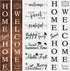 25PCS Reusable Template for Painting Wood, Large Welcome and Sweet Home Stencils Seasonal Stencils Farmhouse Stencils for Signs, Walls & Home Deco...