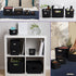 Superio Ribbed Collection - Decorative Plastic Lidded Home Storage Bins Organizer Baskets, Medium Brown (1 Pack - 5 Liter) Stackable Container Box...