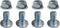 4-Pack 784-5581A (5/16-18) 5/8" Carriage Bolts Nuts kit fits MTD Shave Plate Scraper Bar 790-00120-0637 Snow blowers...