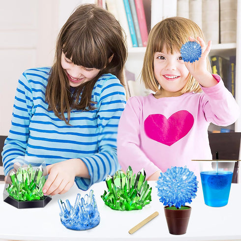 UNGLINGA Crystal Growing Experiment Science Kits for Kids, S.T.E.M Projects Learning Educational Toys Gifts Idea for Boys Girls, Grow 5 Vibrant Cr...