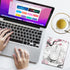Small Mouse Pad Cute, Mini Mouse Pads for Wireless Mouse and Laptop, Travel Mousepads with Designs - Japanese Cherry Blossom/Sakura, Portable Mous...