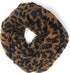 Nickanny's Premium Soft Brown Animal Leopard Print Sheer Infinity Loop Scarf...
