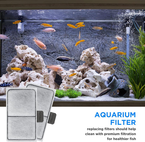 HiTauing 12 Packs Filter Cartridge for Top Fin EF-S Element and BF5 BETTAFLO...