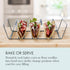 Chicago Metallic Professional 6-Shell Baked Taco Rack. Pefect for baking, filling and serving, 15-Inch-by-7-Inch, Grey...