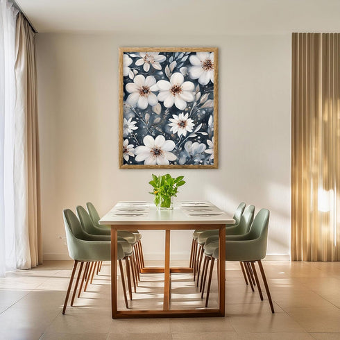 Posterizer 1 pcs-dainty flowers in nature -oil painting style-3-Floral & Botanical Art-Landscape & Nature Art-Living Room Bedroom Decor- unframed ...