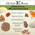 Herbal Roots Organic 8 Mushroom Blend Supplement Capsules - 100% Fruiting Body Extracts - Wellness and Immunity - 60 Vegan Capsules...