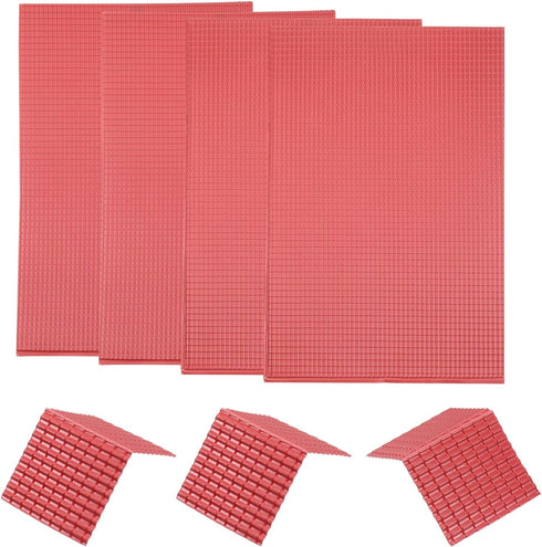 MECCANIXITY Miniature Roof Tiles PVC Model Roof Tiles Mini DIY Tiles Model Building Set for Model Building Dolls Houses Sand Table 29.5x19.5cm/1.1...