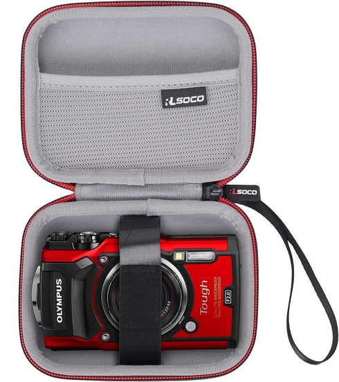 RLSOCO Hard Case for Digital Camera OM SYSTEM Tough TG-6/TG-5/TG-4 Waterproof Camera/AbergBest 21 Mega/Canon PowerShot ELPH 190 /Sony DSCW830/Sony...
