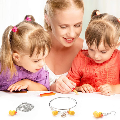 Syhood 40 Pcs Mini Resin Duck Charms,Tiny Yellow Duck Pendants DIY Baby Pendants Jewelry Charms for Bracelet Necklace Jewelry Making Party Supplie...