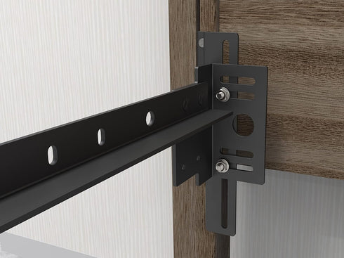 Bed Frame Footboard Extension Brackets Set Attachment Kit - Fit for Twin, Full, Queen, or King Size Beds...