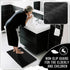 Yimobra Bathroom Rugs Non Slip Washable 32x20 Inch - Ultra Soft Absorbent Chenille Bath Mat, Quick Dry Shaggy Floor Carpet for Tub Shower, Black H...