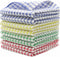 Cotton Cleaning Rags Terry Dish Cloths for Washing Dishes, Set of 8 Dish Rags for Cleaning, Light and Soft Dish Towels for Kitchen Drying Dishes, ...