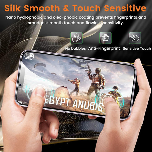 3+3 Pack Privacy Screen Protector for iPhone 14 Plus 6.7-Inch with 3 Pack Camera Lens Protector, Anti Spy Tempered Glass Film 9H Hardness Bubble F...
