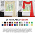 Sapphire Home Window Scarf Valance Curtains - Extra Long Sheer Valances for Windows - Voile Swag Curtains for Living Room, Kitchen, and Bedroom De...