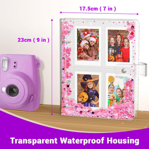 Kids Photo Album for Instax Mini, Photo Album for Polaroid, Applicable to Fujifilm Instax Mini 11 12 40 KODAK Mini Photo, Gift for 4 5 6 7 8 9 10 ...