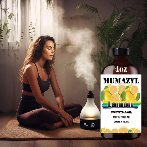 Lemon Essential Oil, Lemon Oil 4 Fl Oz 120ML for Diffuser Humidifier Yoga Cleaning DIY Candle Soap Making Lemon Essential Oils...