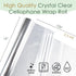 Craft And Party Clear Cellophane Wrap Roll, 16" X 100ft Cellophane Roll, Gift Wrap Roll - Not Folded...