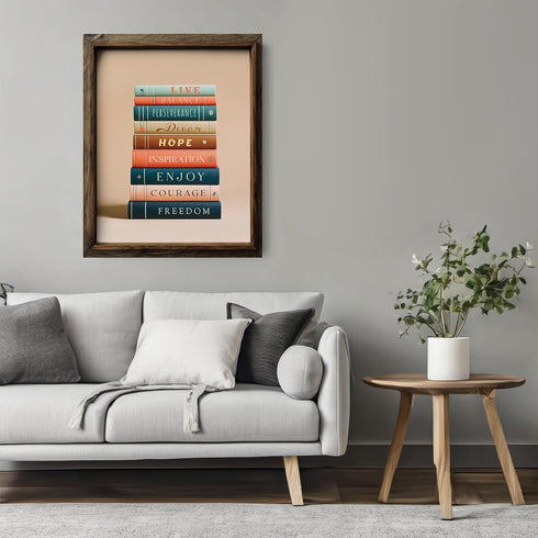 Posterizer 1 pcs-encouraging daily reminders-Motivational & Inspirational Art-Typography Art-Gift for book lovers-Decor for Home & Office- UNFRAME...