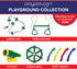 Play Platoon Playground Safety Handles, 2 Pack - Green Grab Handle Bars for Outdoor Jungle Gym or Swing Set...
