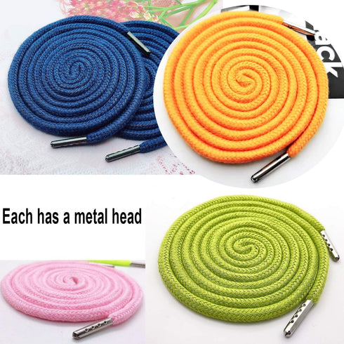 Luckkyme 30 Pack Replacement Drawstrings Drawcords for Pants Sweatpants Hoodies Scrubs Jackets Shorts, with 3 Pieces Drawstring Threader Tool 53" ...