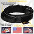 ADITYNA Heavy Duty Dog Collar with Handle - Reflective Black Dog Collar for Medium Dogs - Wide, Thick, Tactical, Soft Padded - Perfect Dog Collar ...