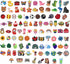 Nicunom 100 Pcs Pencil Topper Decoration, Cute Pencil Toppers Lovely Different Cartoon Pencil Clip Decoration for Students Gifts Classroom Reward ...
