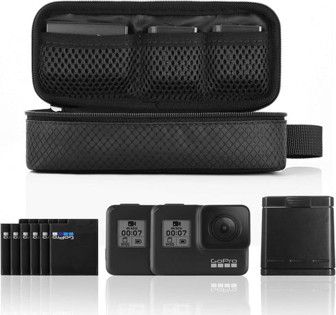 TXEsign DSLR Camera Battery Storage Bag, Battery Holder Case for GoPro Hero 10 9 8 7 6 5 4...