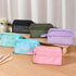 Sooez Large Pencil Case, Big Capacity Pencil Pouch Pen Bag with 3 Compartment, Portable Canvas Stationery Organizer with Zipper, Cute Aesthetic Sc...