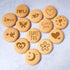 Konsait 20Pack Valentine's Day Cake Stencil Templates Decoration, Reusable Valentine Day Cake Cookies Baking Painting Mold Tools, for Decorating D...