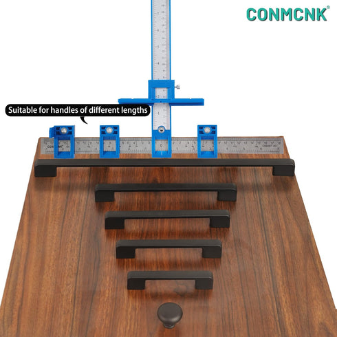 Cabinet Hardware Jig, Cabinet Hardware Template Tool-Adjustable Drill Guide for Fast and Accurate Installation of Door and Drawer Front Knobs, Pul...