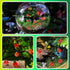 KIMOBER 100PCS Mini Luminous Ladybug Miniature Figurines,Glow in Dark Resin Animals Ladybug Figures for Fairy Garden Micro Landscape Decor Cake To...