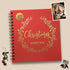 Gold Foil Christmas Memory Book, 8.5"x9" 90 Blank Pages, Keepsake Scrapbook Album for Families (Red/Gold)...