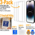 Scooch (5-in-1 iPhone 15 Screen Protector (3-Pack) with Camera Lens Protector (2-Pack) Premium 9H Tempered Glass, Anti-Scratch, Anti-Fingerprint, ...